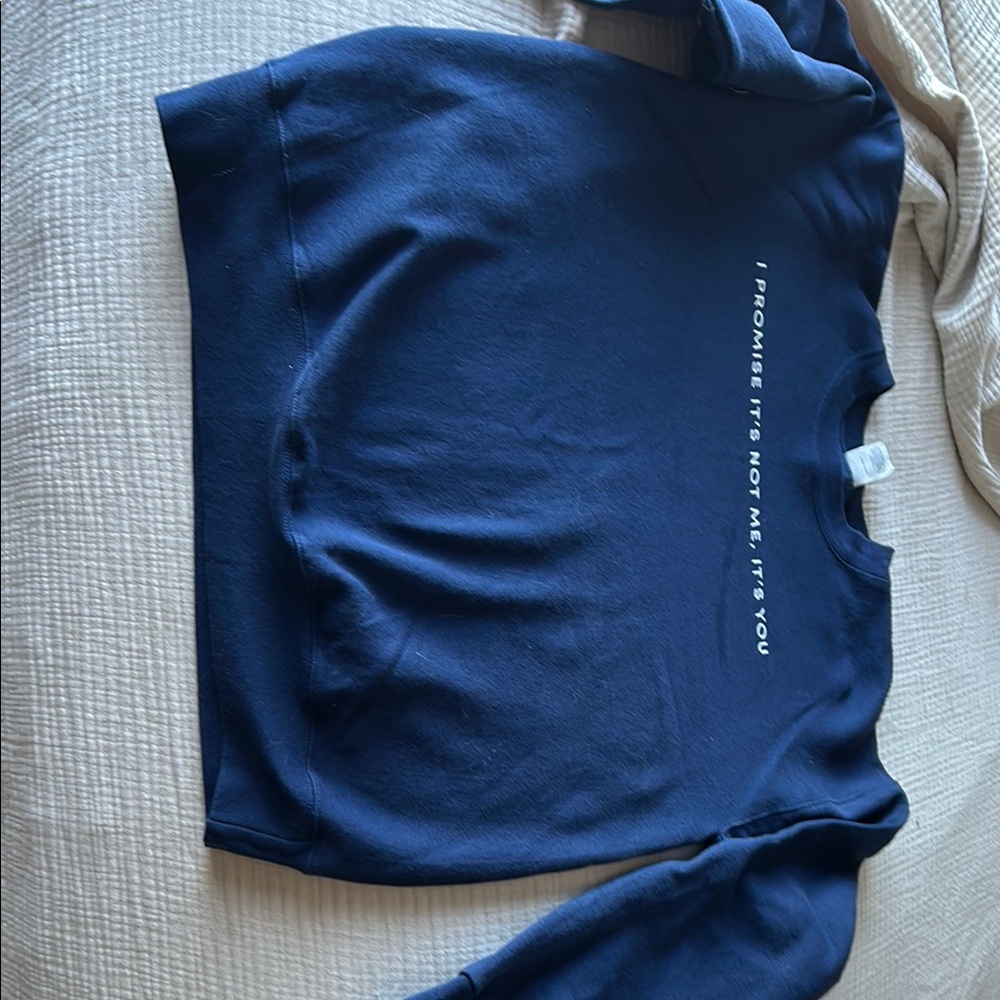 Uncommon James Blue Crew Neck Sweater